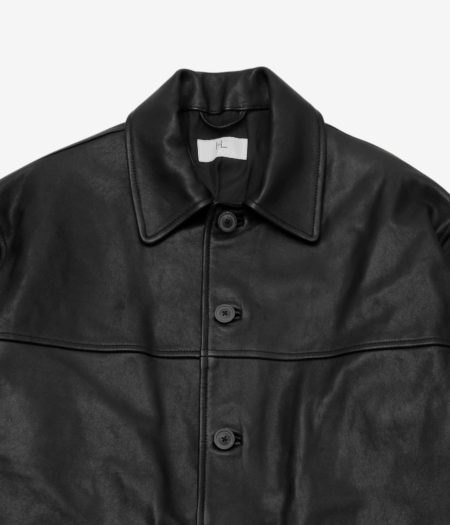 HERILL 'LAMBLEATHER CAR JACKET' (BLACK)