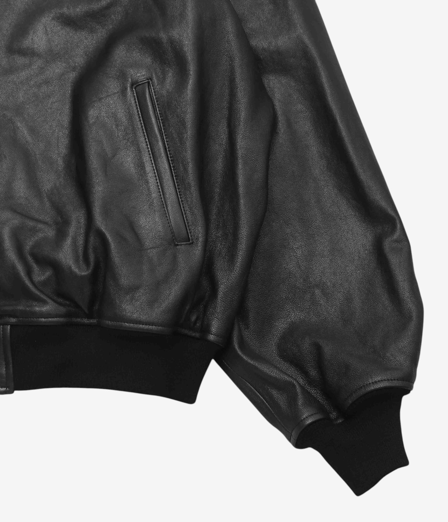 HERILL ''LAMBLEATHER WEEKEND JACKET'' (BLACK)