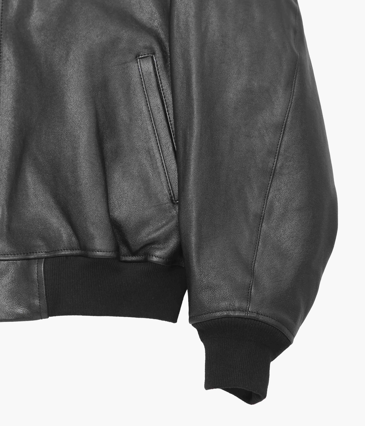 HERILL ''LAMBLEATHER WEEKENDJACKET'' (BLACK)