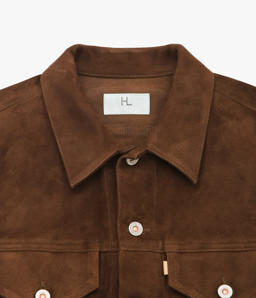 HERILL Lamb Suede Jacket サイズ4 BROWN HERILL ''LAMBLSUEDE JACKET'' (BROWN) – THE STORE BY MAIDENS