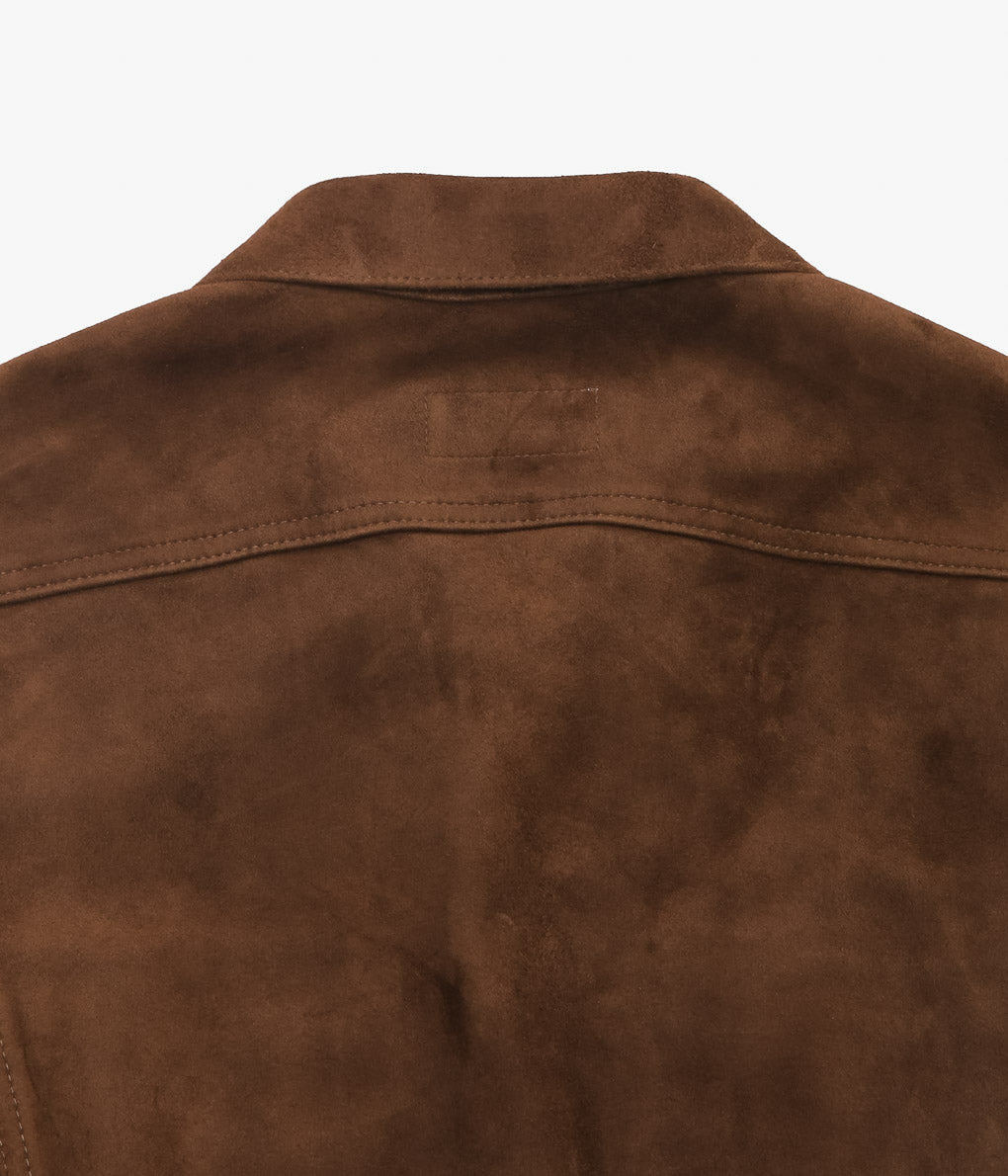 herill ラムスエードブルゾン　【即完商品】 HERILL ''LAMBLSUEDE JACKET'' (BROWN) – THE STORE BY MAIDENS