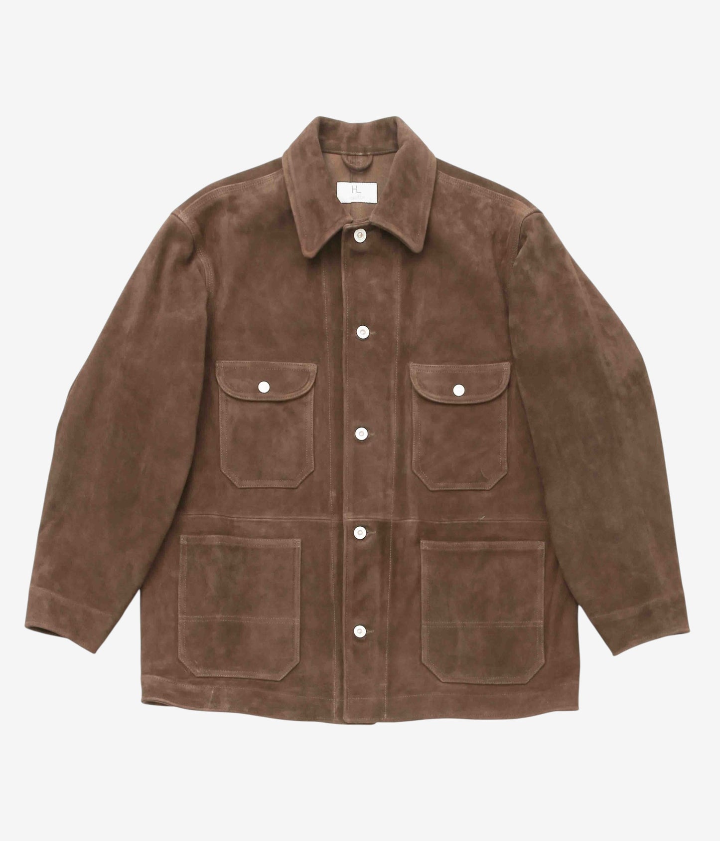 HERILL "LAMBSUEDE RAILROAD CHORE JACKET" (BROWN)