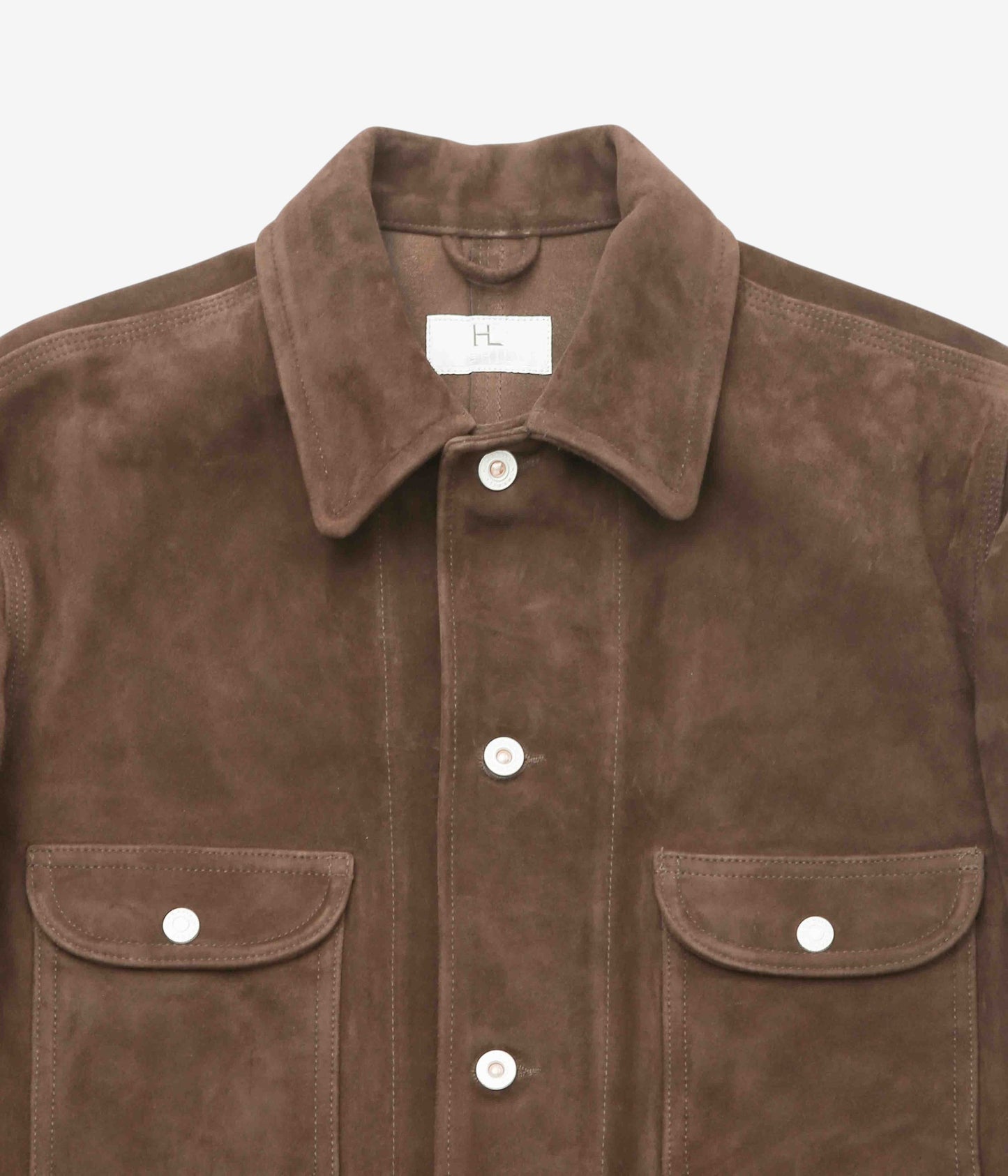 HERILL "LAMBSUEDE RAILROAD CHORE JACKET" (BROWN)