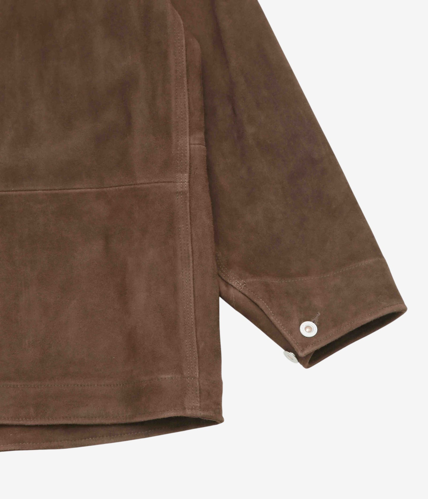 HERILL "LAMBSUEDE RAILROAD CHORE JACKET" (BROWN)