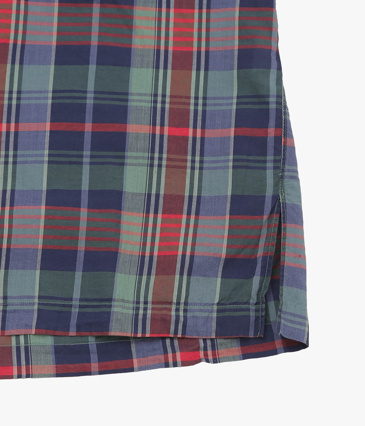 HERILL ''LAWNCHECK OPENCOLLAR SHIRTS''(BLUE CHECK)