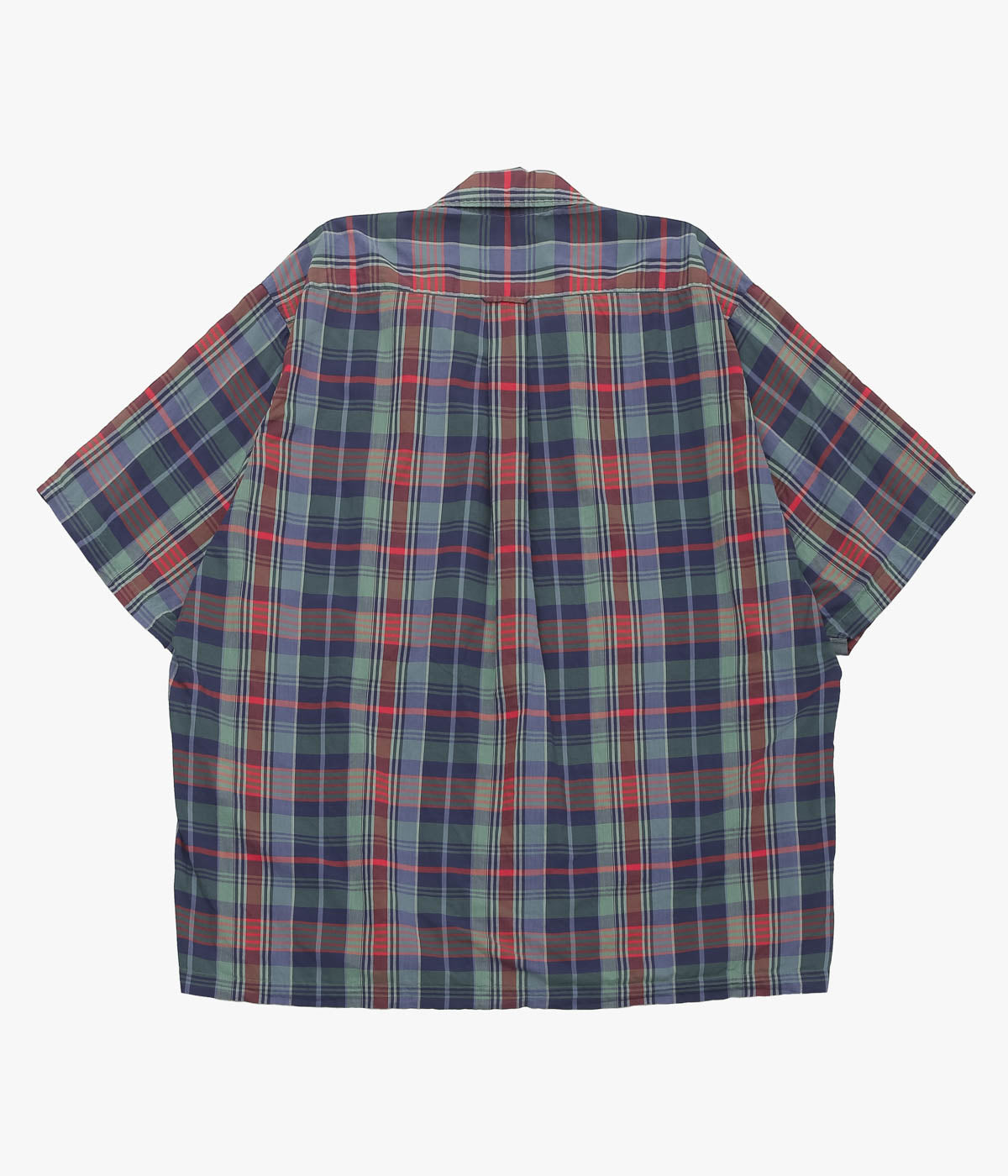HERILL ''LAWNCHECK OPENCOLLAR SHIRTS''(BLUE CHECK)