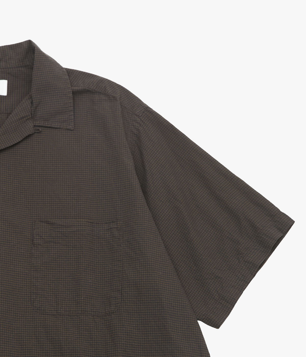 HERILL ''LAWNCHECK OPENCOLLAR SHIRTS'' (BROWN) – THE STORE BY MAIDENS