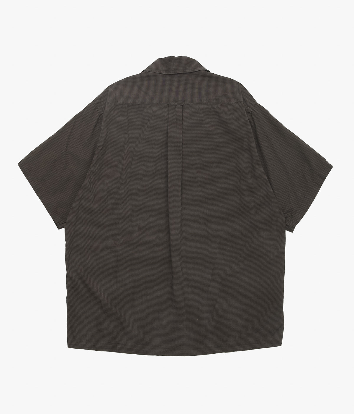 HERILL ''LAWNCHECK OPENCOLLAR SHIRTS'' (BROWN)