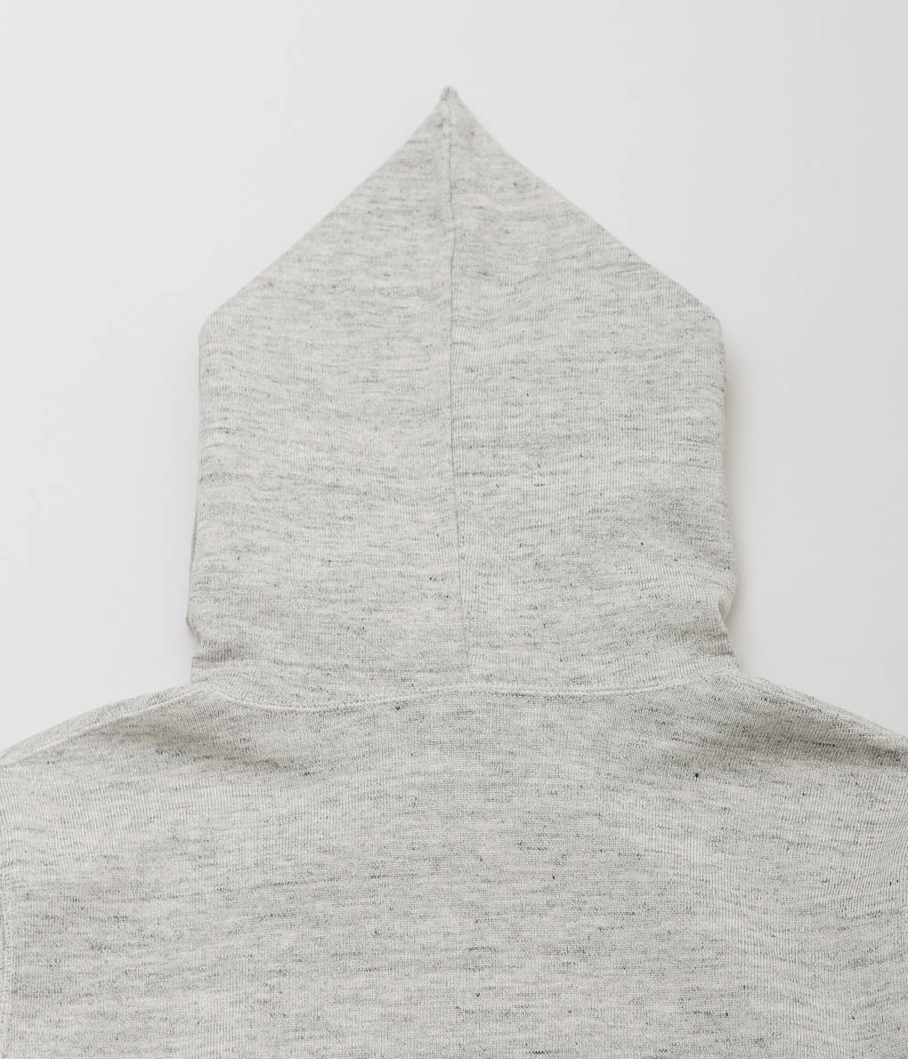 HERILL ''LINEN / COTTON HOODED'' (TOP GRAY)