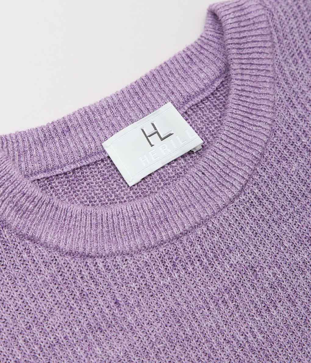 HERILL ''LINEN / COTTON RIBSTITCH C/N'' (LAVENDER)