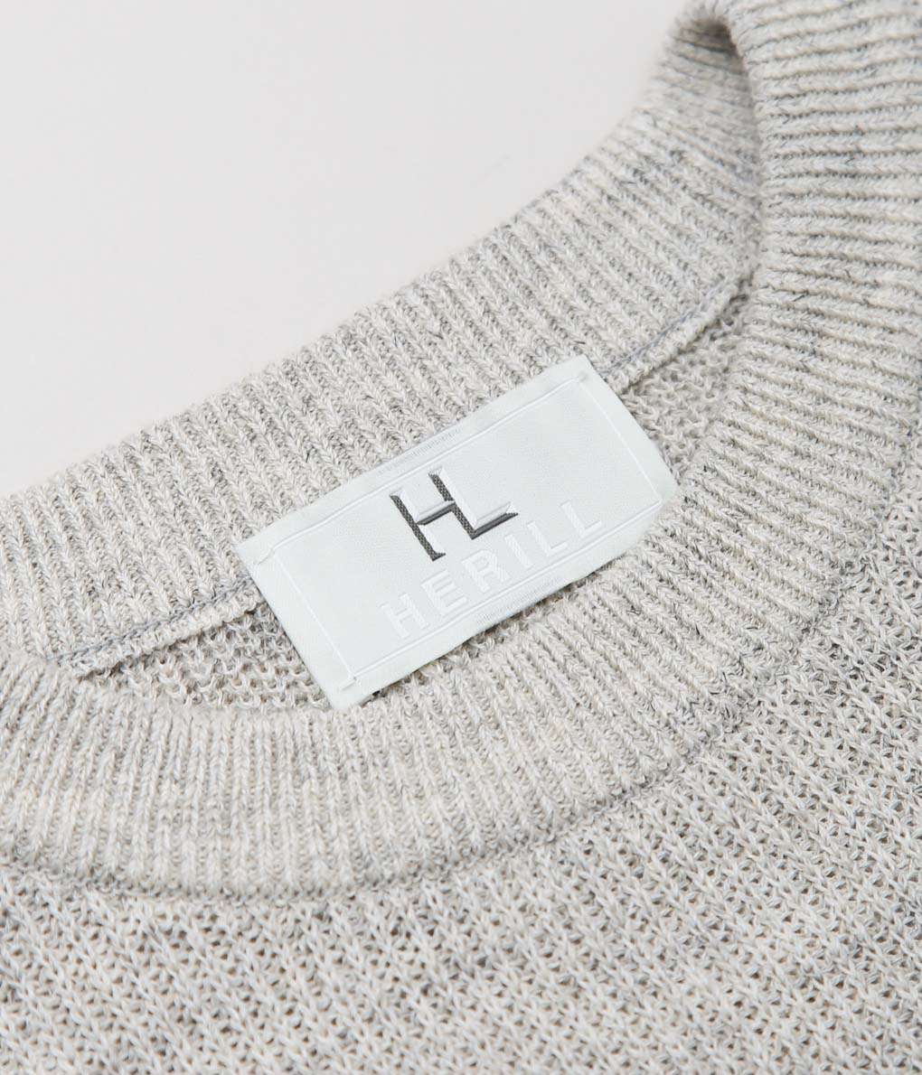 HERILL ''LINEN / COTTON RIBSTITCH C/N'' (TOP GRAY)