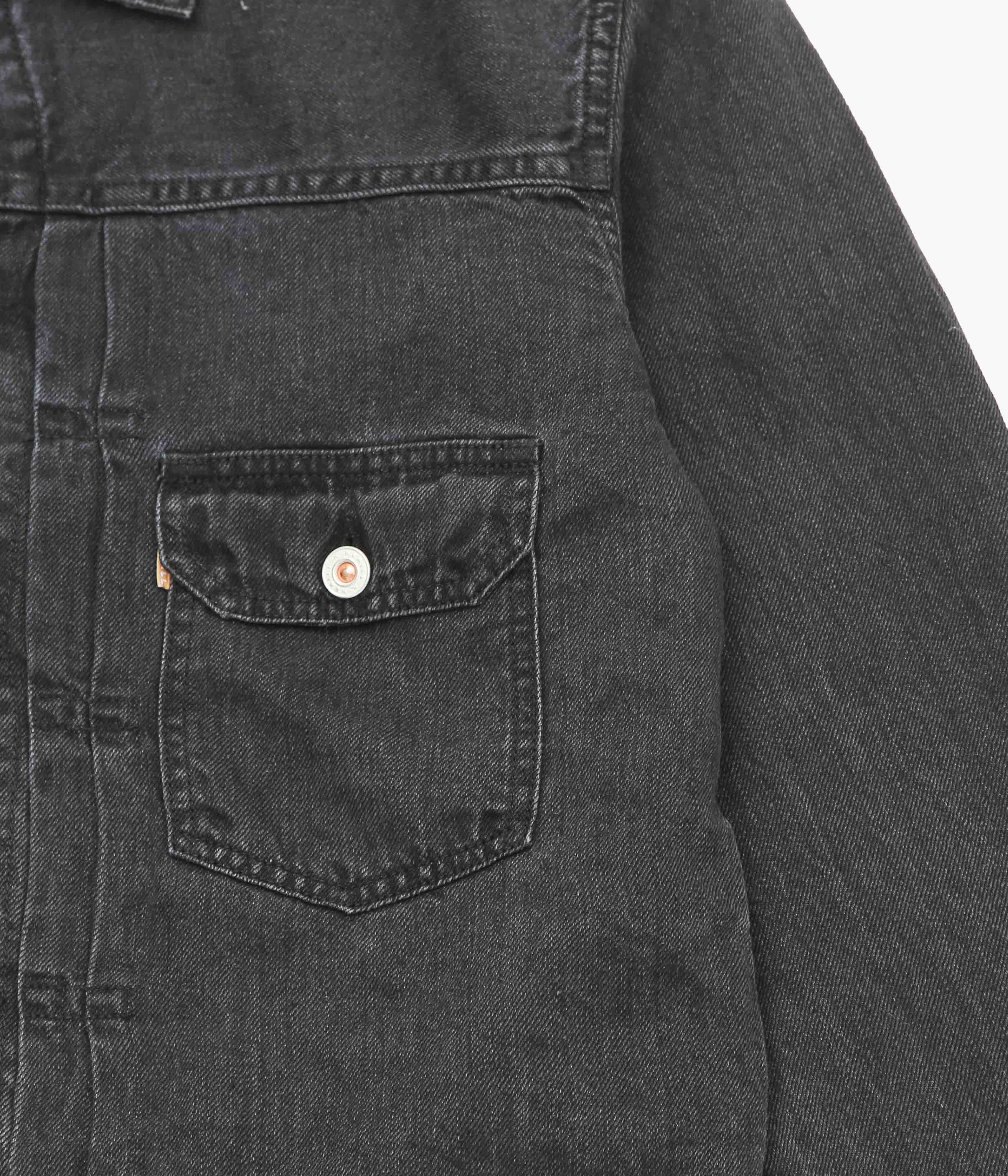 HERILL ''LINEN DENIM XX JACKET'' (BLACK VINTAGE WORN) – THE STORE