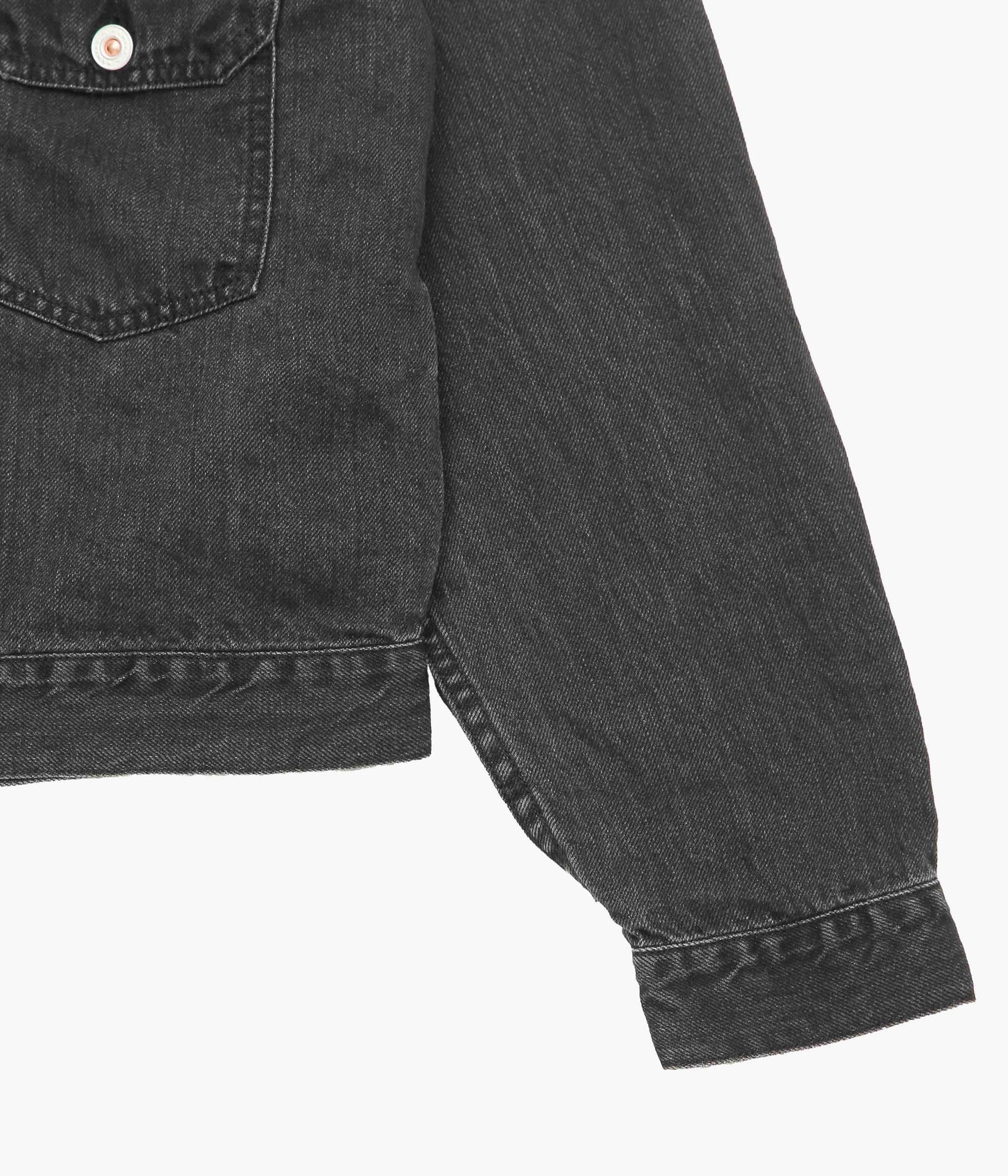 HERILL ''LINEN DENIM XX JACKET'' (BLACK VINTAGE WORN)