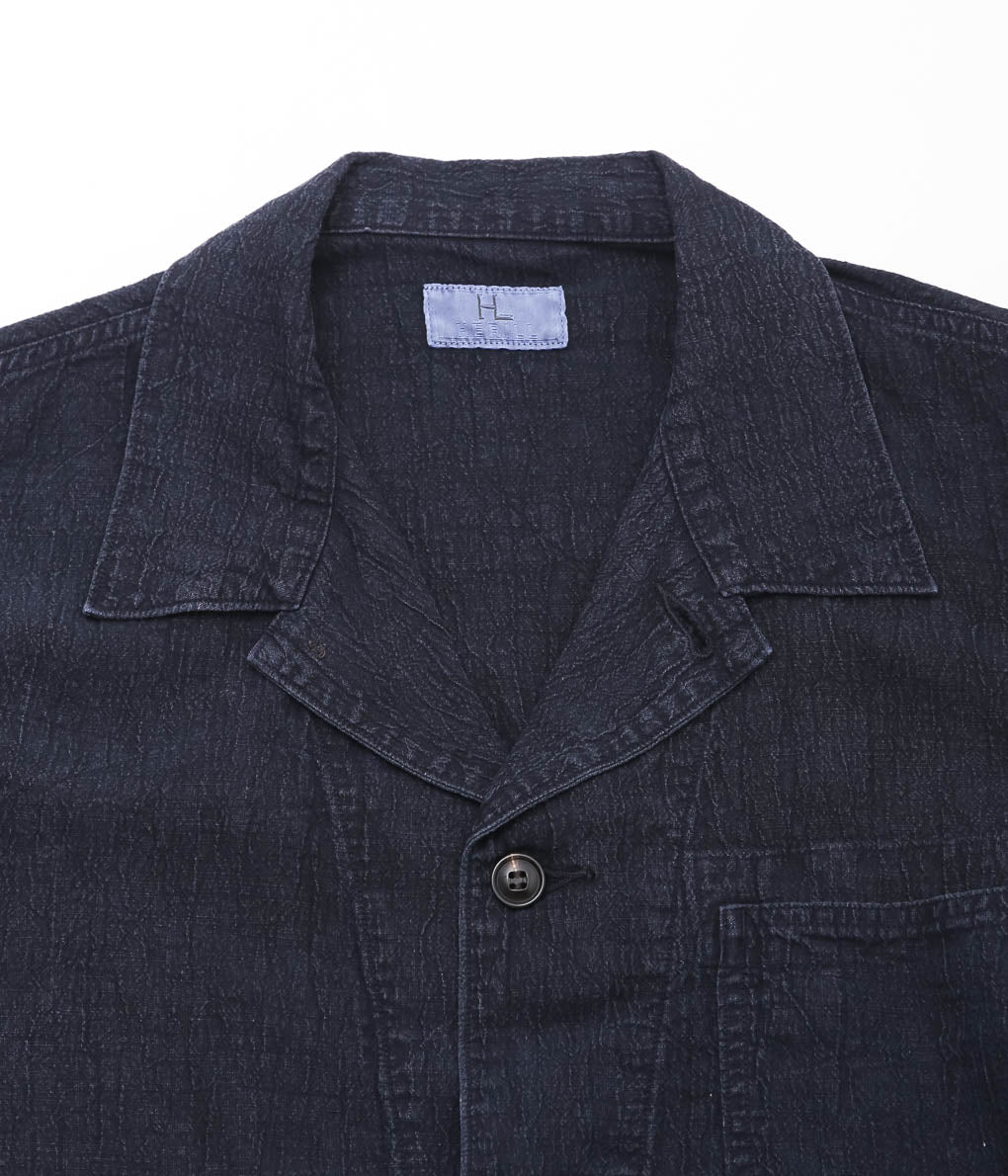 HERILL ''LINEN P41 COVERALLJACKET'' (NAVY)