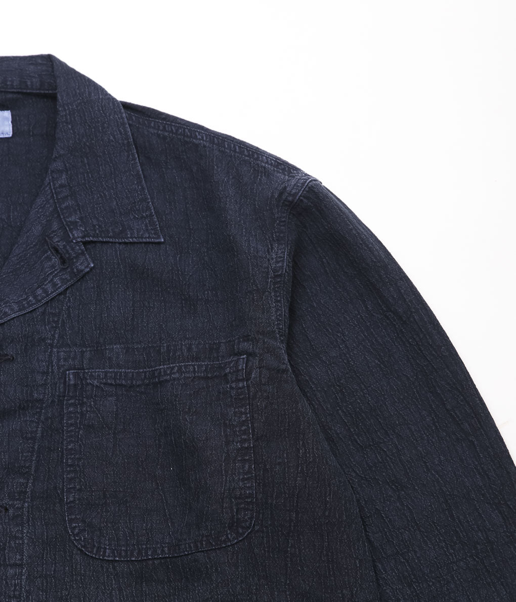 HERILL ''LINEN P41 COVERALLJACKET ''(NAVY)