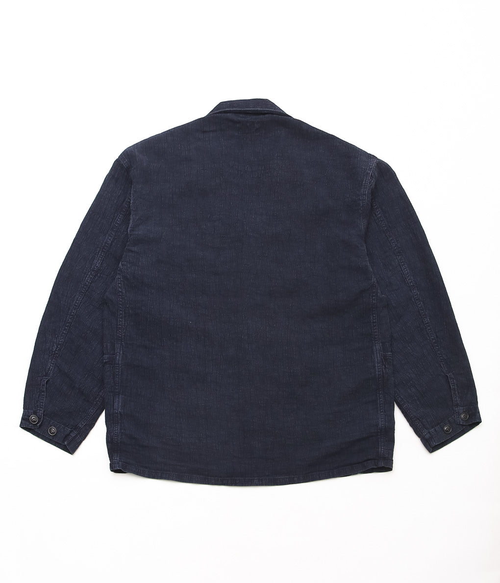 HERILL ''LINEN P41 COVERALLJACKET'' (NAVY)