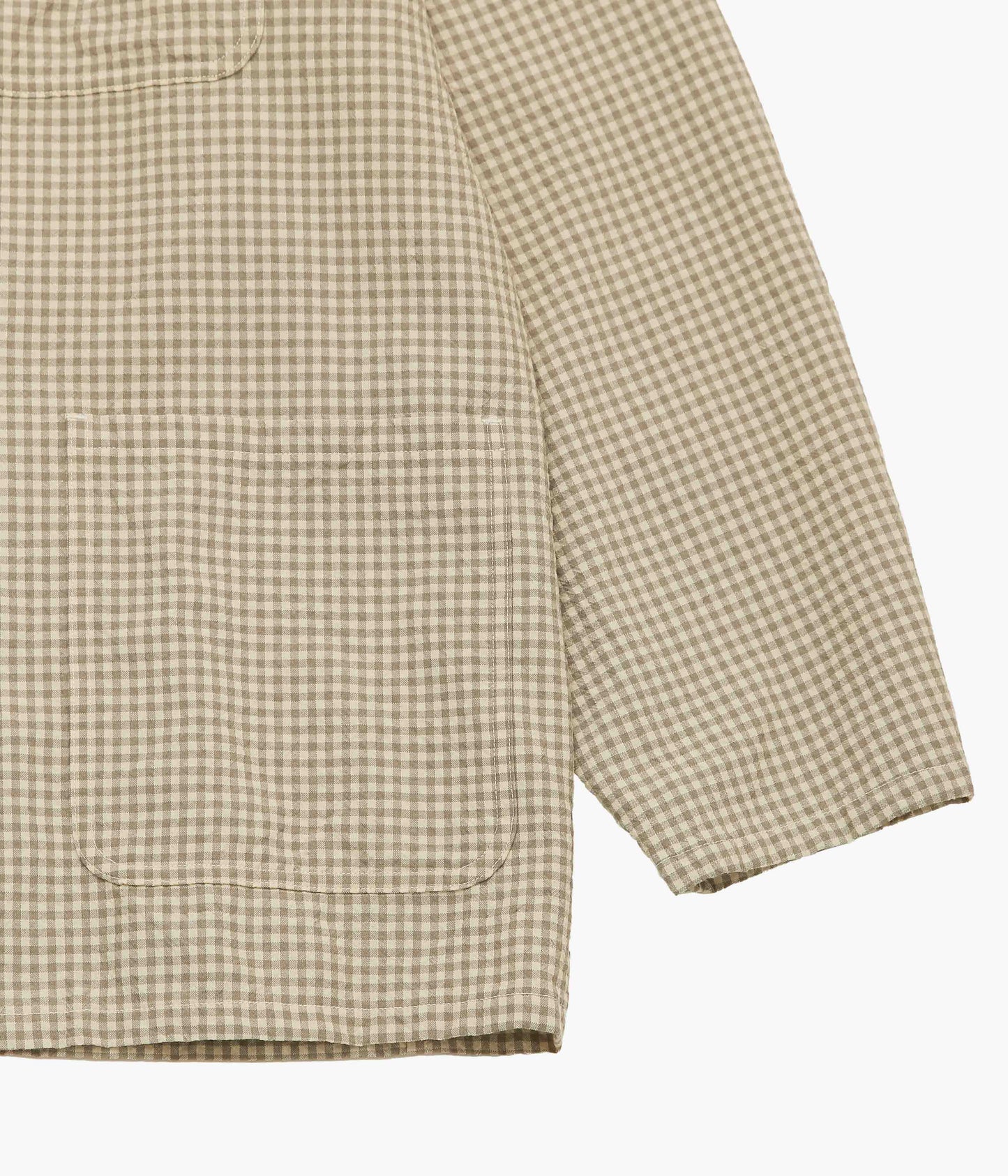 HERILL ''RIGID WOOLCHECK JACKET'' (BEIGE)