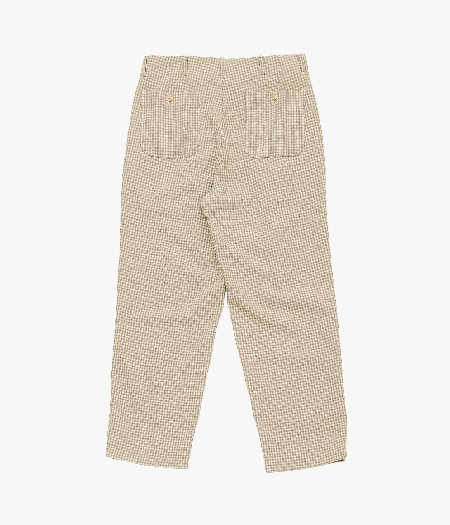 HERILL ''RIGID WOOLCHECK PANTS'' (BEIGE)