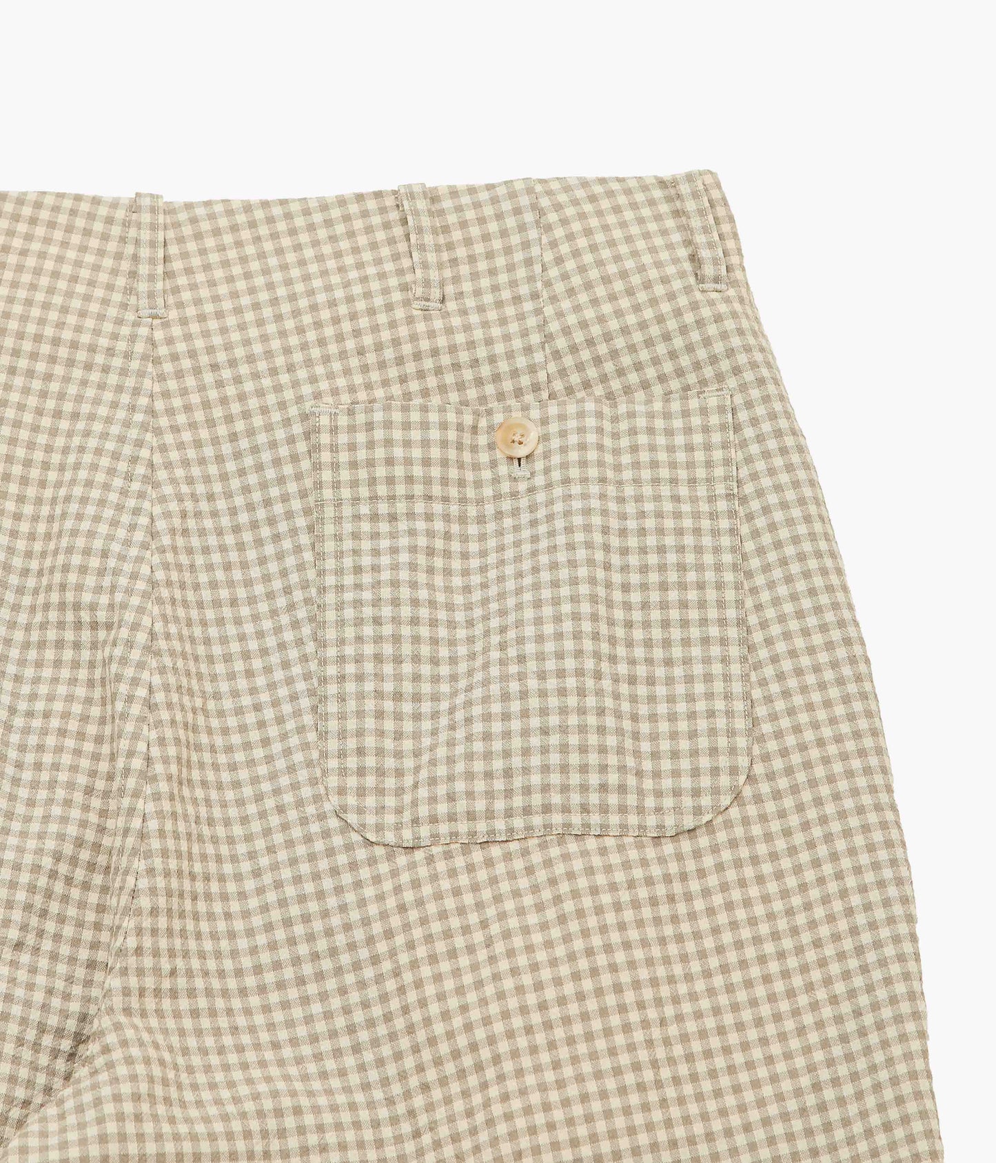 HERILL ''RIGID WOOLCHECK PANTS'' (BEIGE)