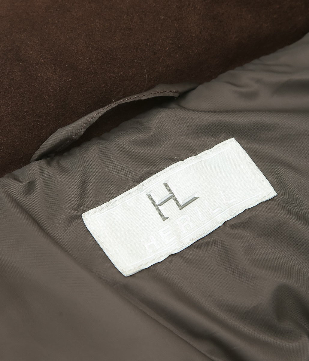HERILL ''SHEEPLEATHER WOODCHOPPER′S VEST'' (BROWN)