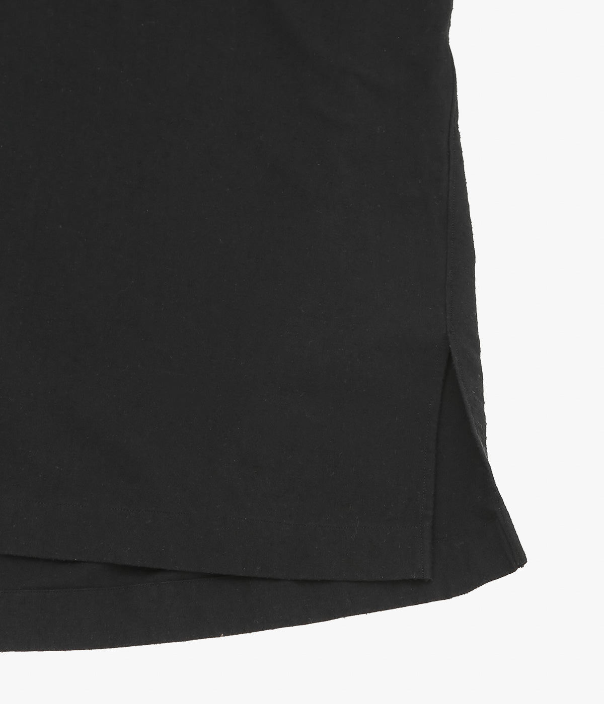 HERILL ''SILK COTTON NEP OPENCOLLAR SHIRTS'' (BLACK) – THE STORE