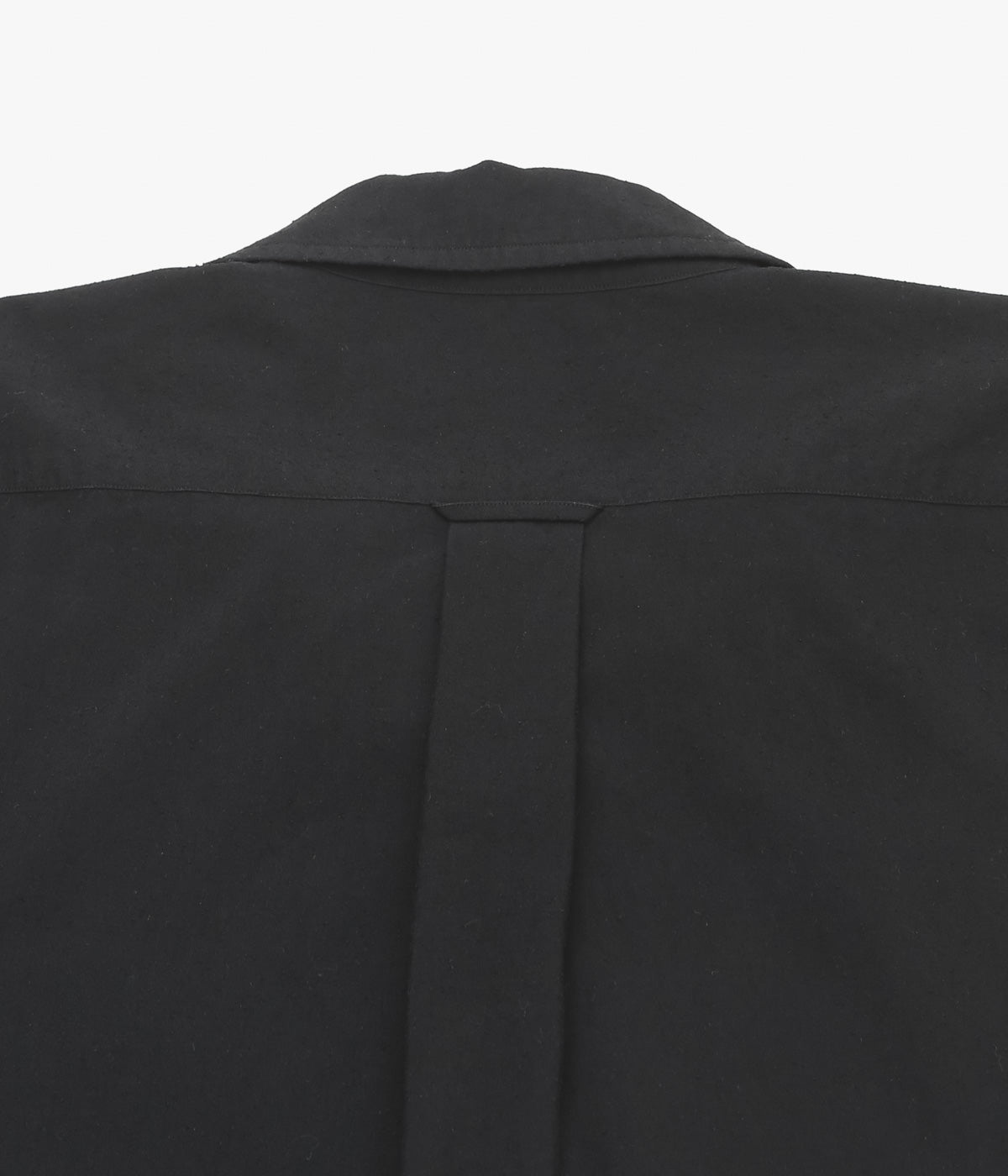 HERILL ''SILK COTTON NEP OPENCOLLAR SHIRTS'' (BLACK)