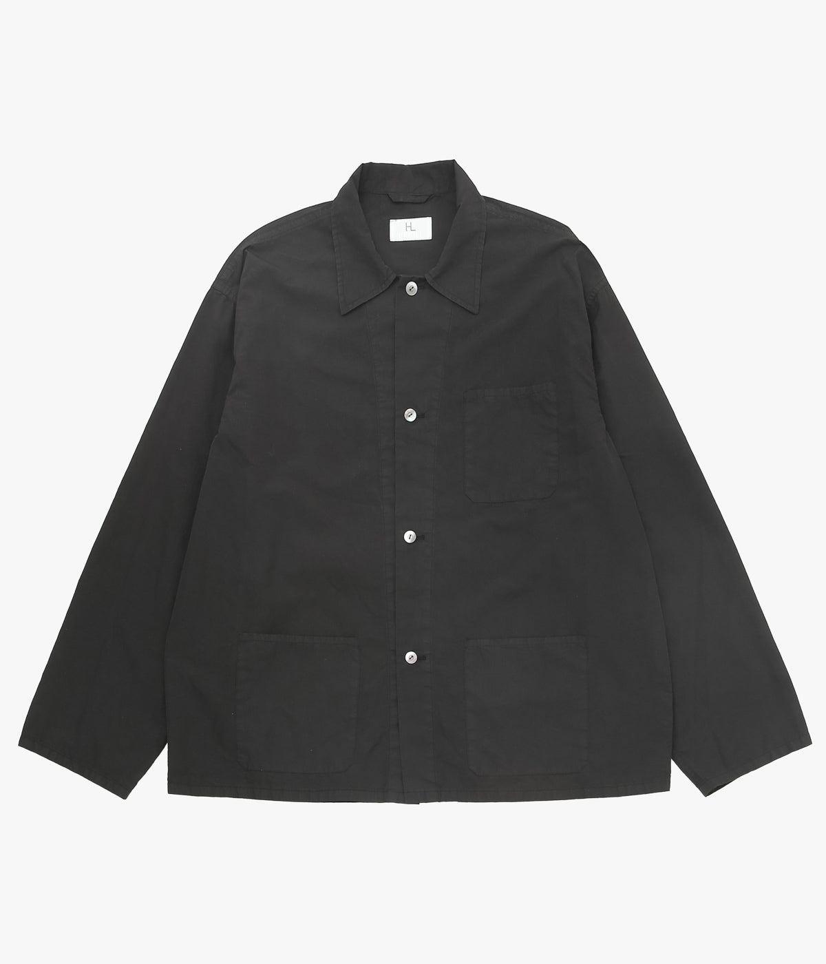 HERILL ''SUVIN SILK SHIRTJACKET'' (BLACK)