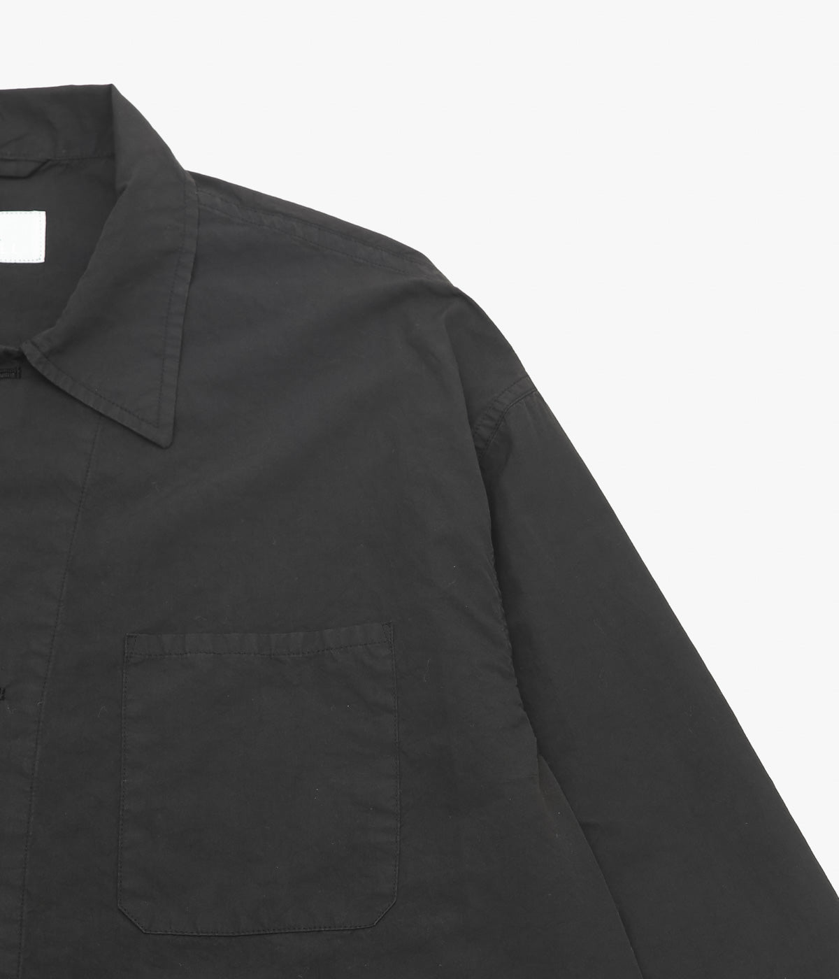 HERILL ''SUVIN SILK SHIRTJACKET'' (BLACK)