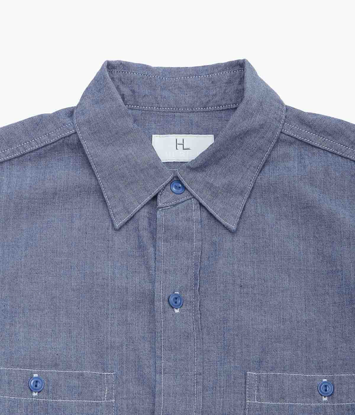 HERILL ''USN CHAMBRAY SHIRT'' (INDIGO)