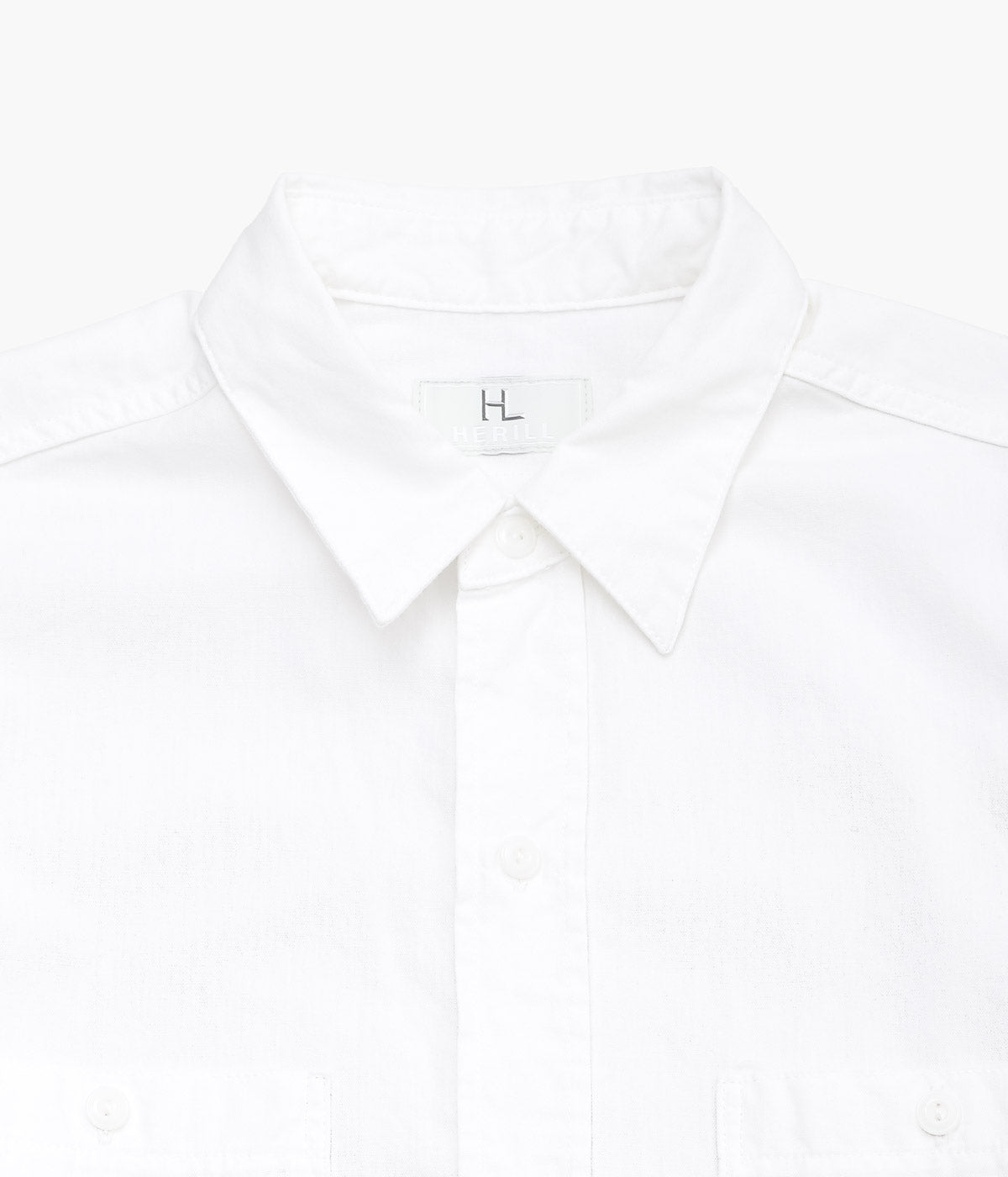 HERILL ''U.S.N CHAMBRAY SHIRT'' (WHITE)