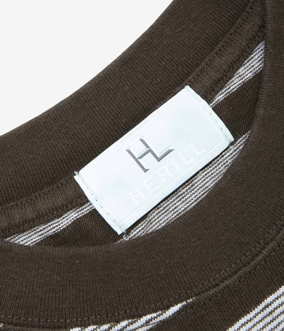 HERILL ''WORK T-SHIRT'' (BROWN)