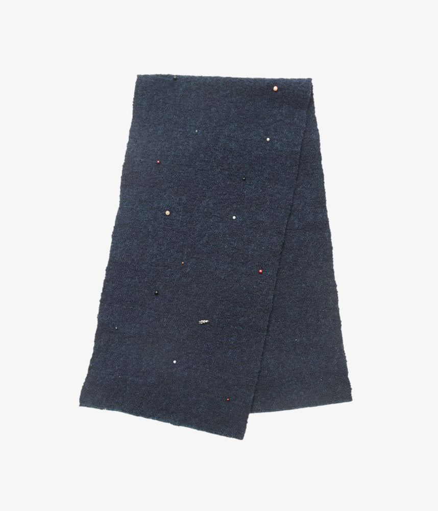HOLLIE WARD ''BANDANA｜HAND WOVEN × VINTAGE BEADS'' (NAVY)