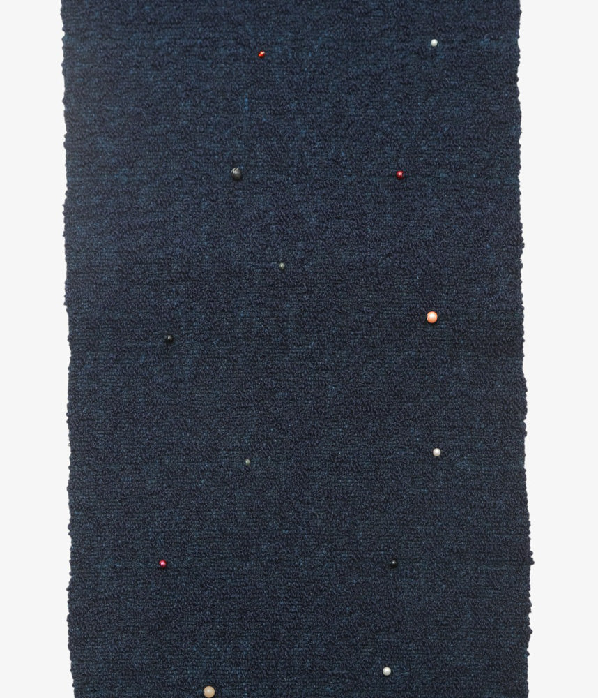 HOLLIE WARD ''BANDANA｜HAND WOVEN × VINTAGE BEADS'' (NAVY)