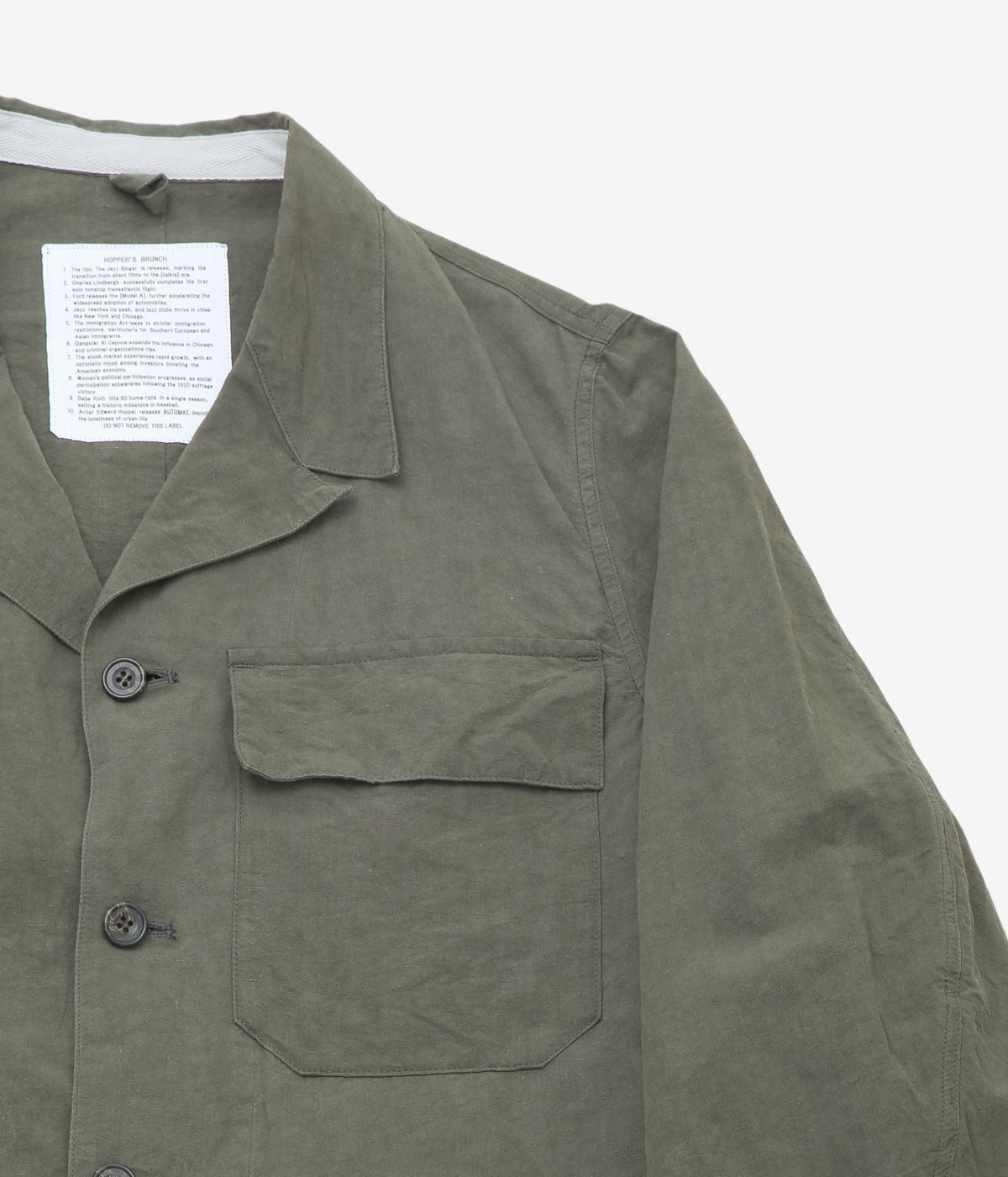 HOPPER'S BRUNCH ''COVERALL'' (OLIVE)
