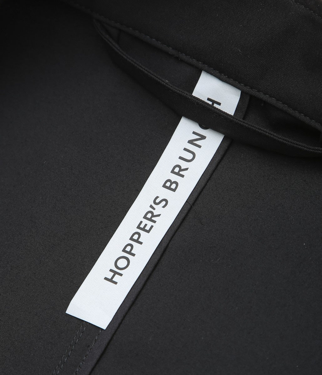 HOPPER'S BRUNCH ''FISHTAIL COAT'' (BLACK)