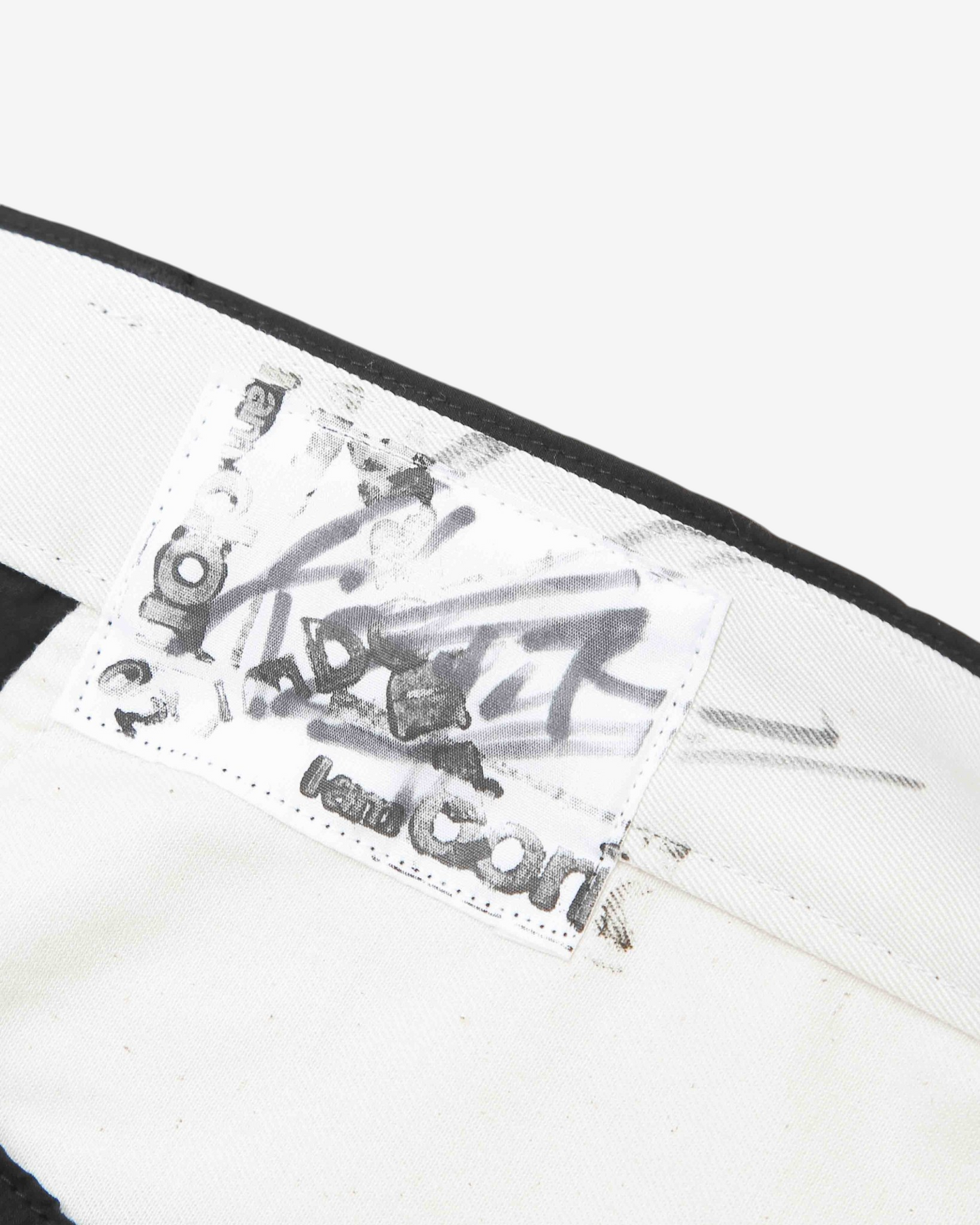 I AM DORK ''COTTON LINEN CHINO PANTS'' (BLACK)