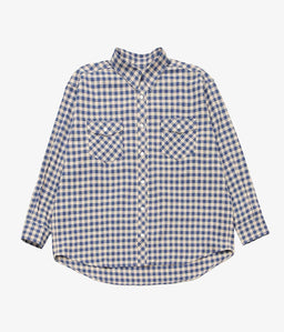 トップス i am dork big BD shirt navy white check トップス i am dork big BD shirt navy white check I AM DORK