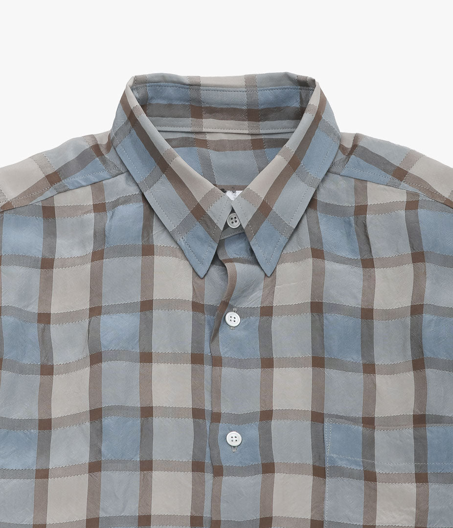 I am dork / HIDDEN BUTTON SHIRT コーラルチェック I am dork / HIDDEN BUTTON SHIRT コーラルチェック