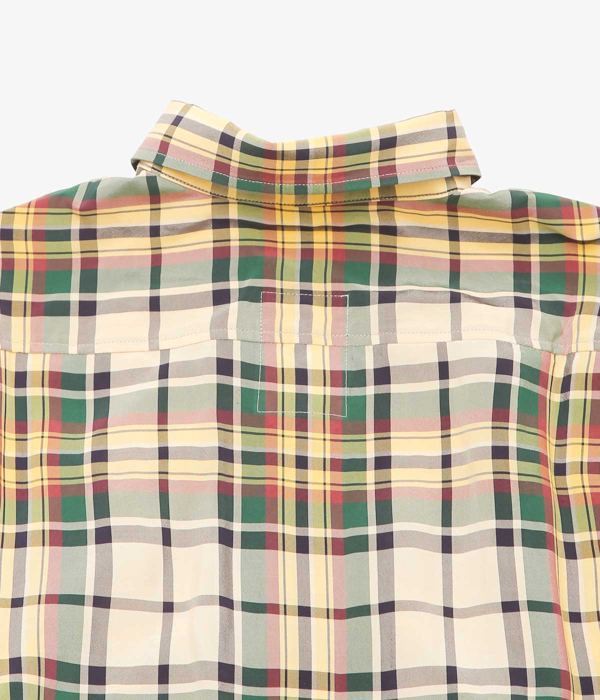 I AM DORK ''HIDDEN BUTTON SHIRTS｜VISCOSE'' (GREEN MIX)