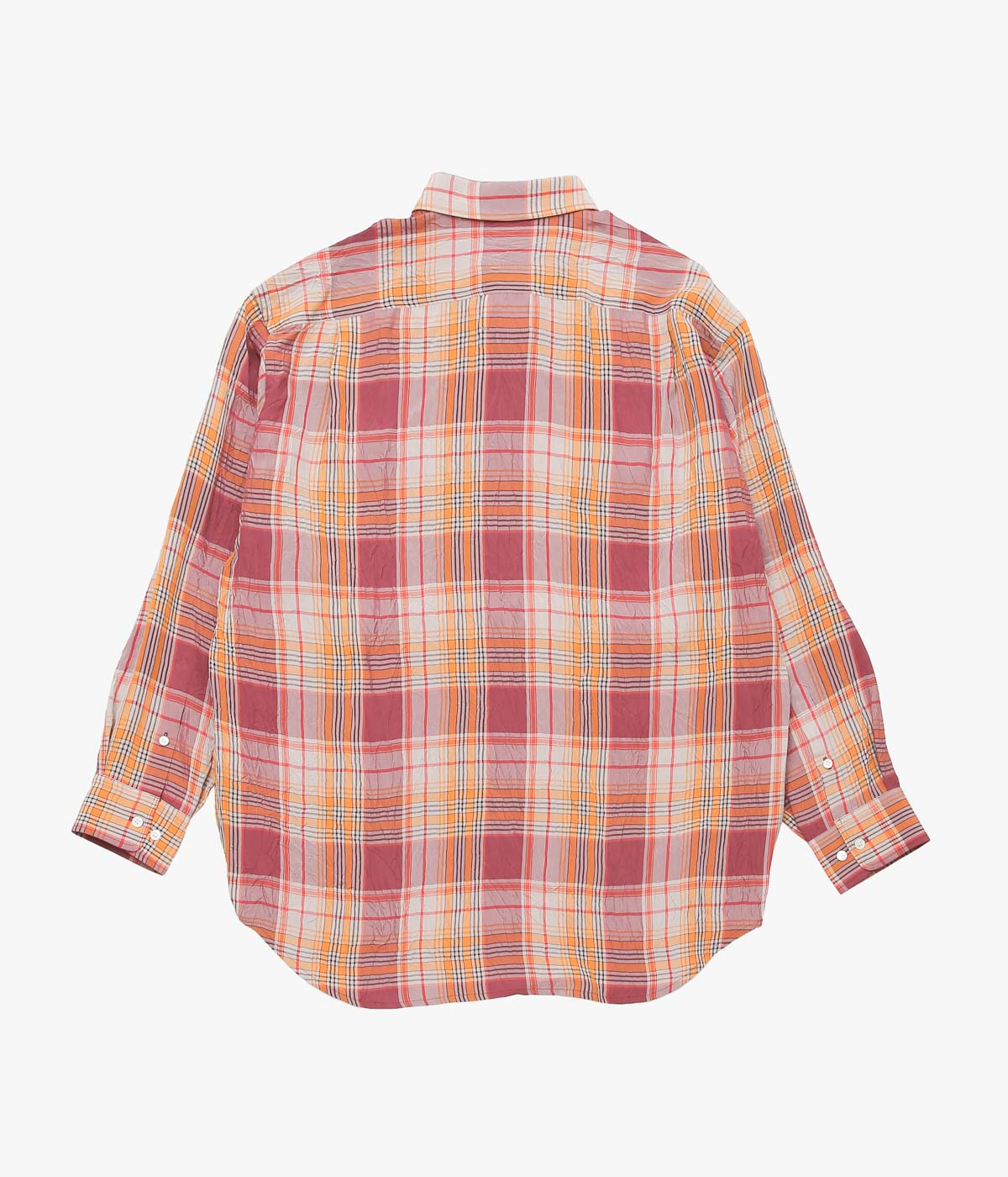 I AM DORK ''HIDDEN BUTTON SHIRTS｜VISCOSE'' (ORANGE MIX)