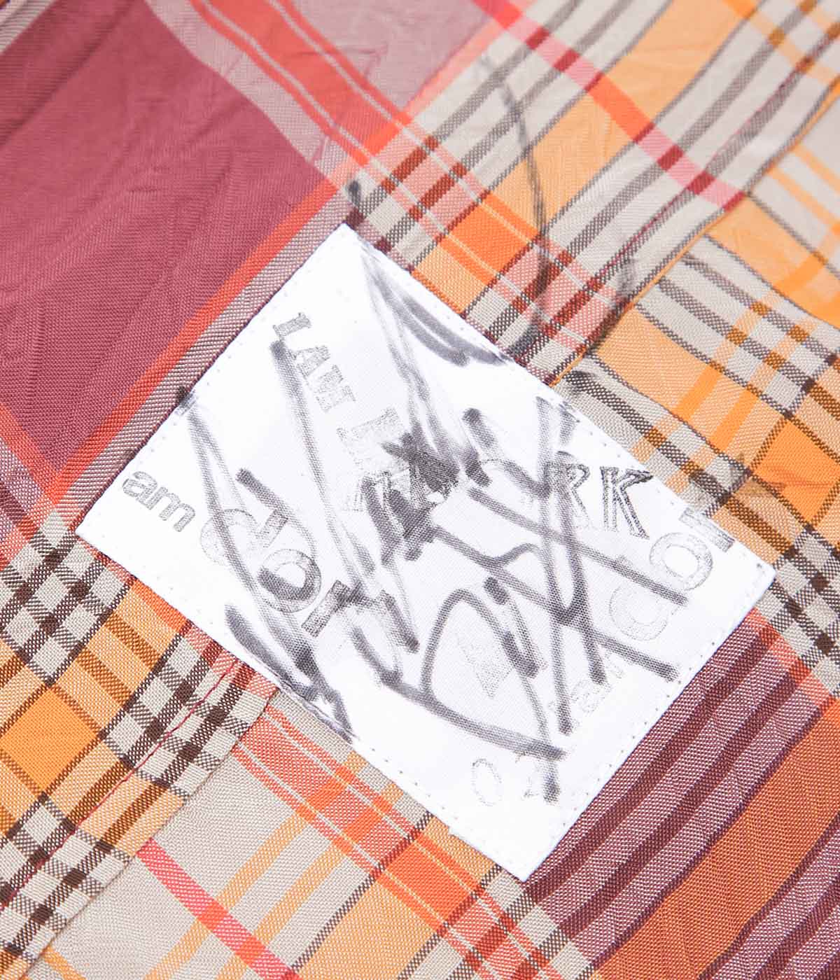 I AM DORK ''HIDDEN BUTTON SHIRTS｜VISCOSE'' (ORANGE MIX)