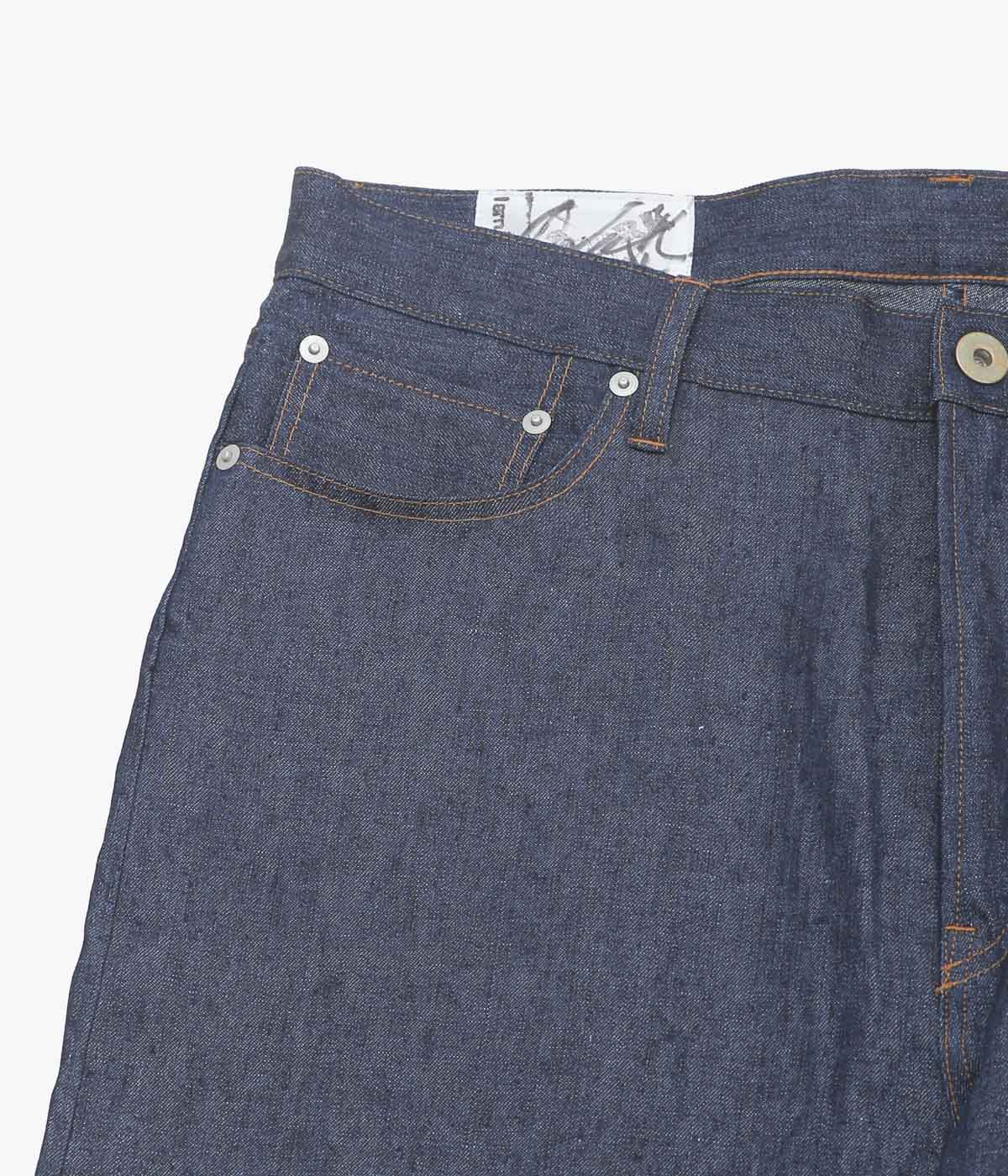 I AM DORK ''LINEN DENIM PANTS'' (INDIGO)