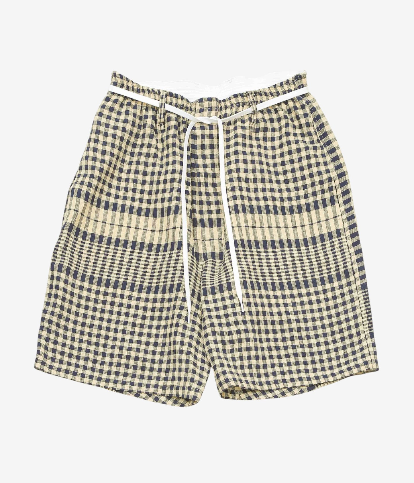 I AM DORK ''TRUNKS｜DEADSTOCK COTTON LINEN'' (BLUE×NATURAL)