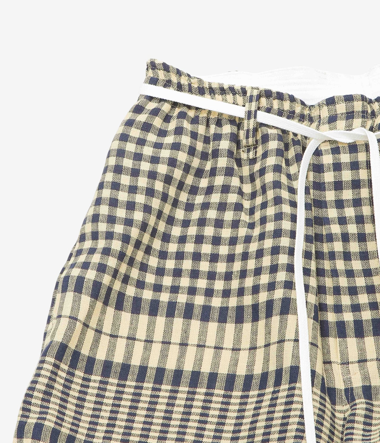 I AM DORK ''TRUNKS｜DEADSTOCK COTTON LINEN'' (BLUE×NATURAL)