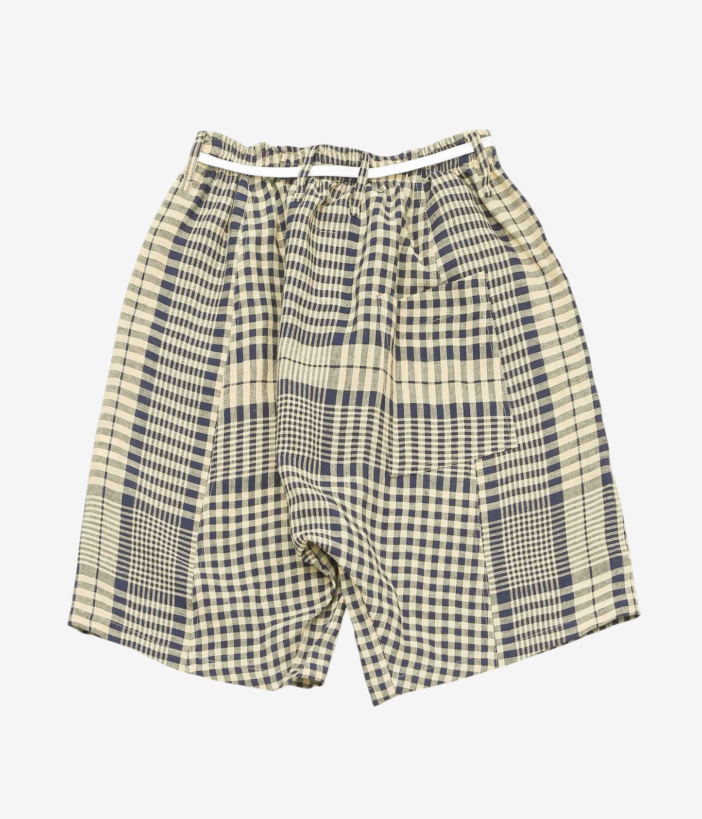 I AM DORK ''TRUNKS｜DEADSTOCK COTTON LINEN'' (BLUE×NATURAL)