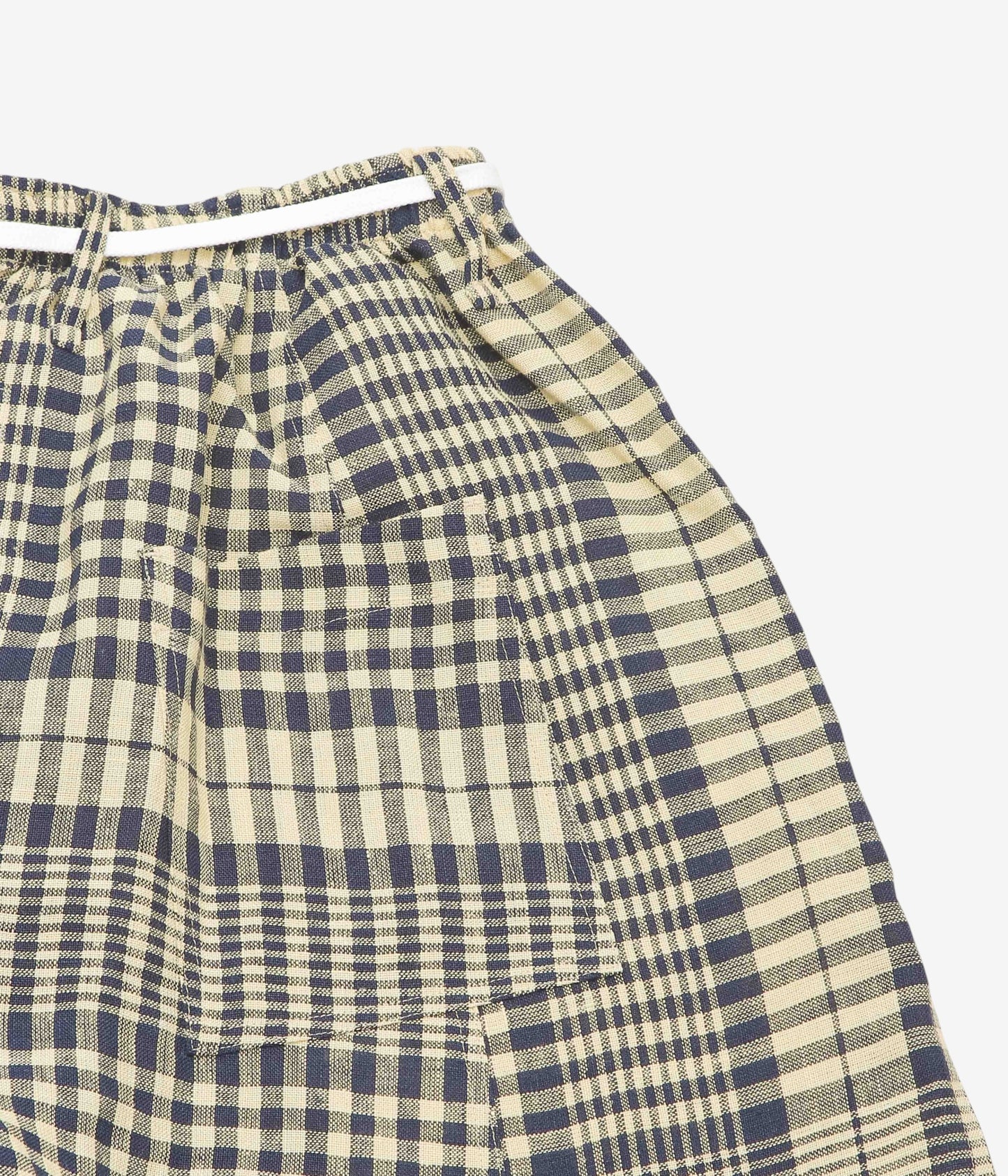I AM DORK ''TRUNKS｜DEADSTOCK COTTON LINEN'' (BLUE×NATURAL)
