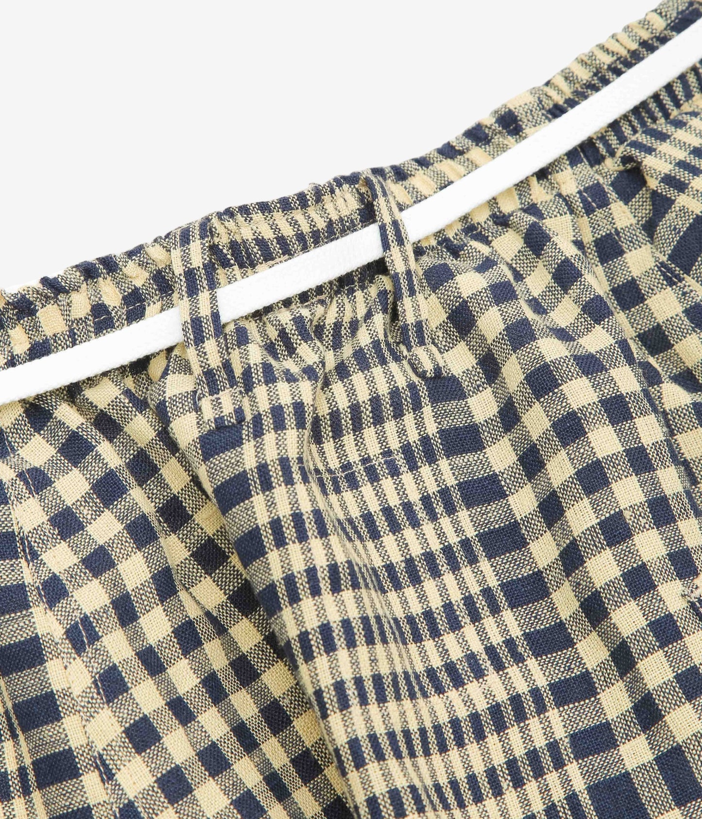 I AM DORK ''TRUNKS｜DEADSTOCK COTTON LINEN'' (BLUE×NATURAL)