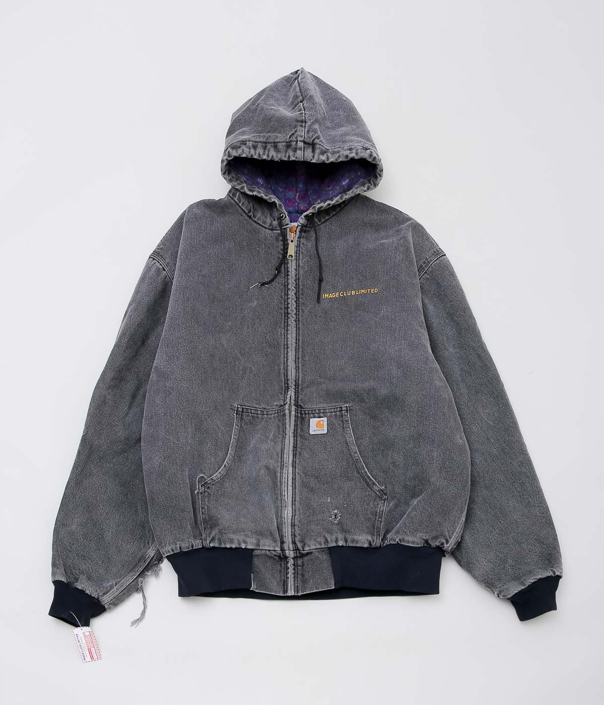 IMAGE CLUB LIMITED"CARHARTT ACTIVE JACKET DUCK FULLZIP HOODIE"(BLACK)