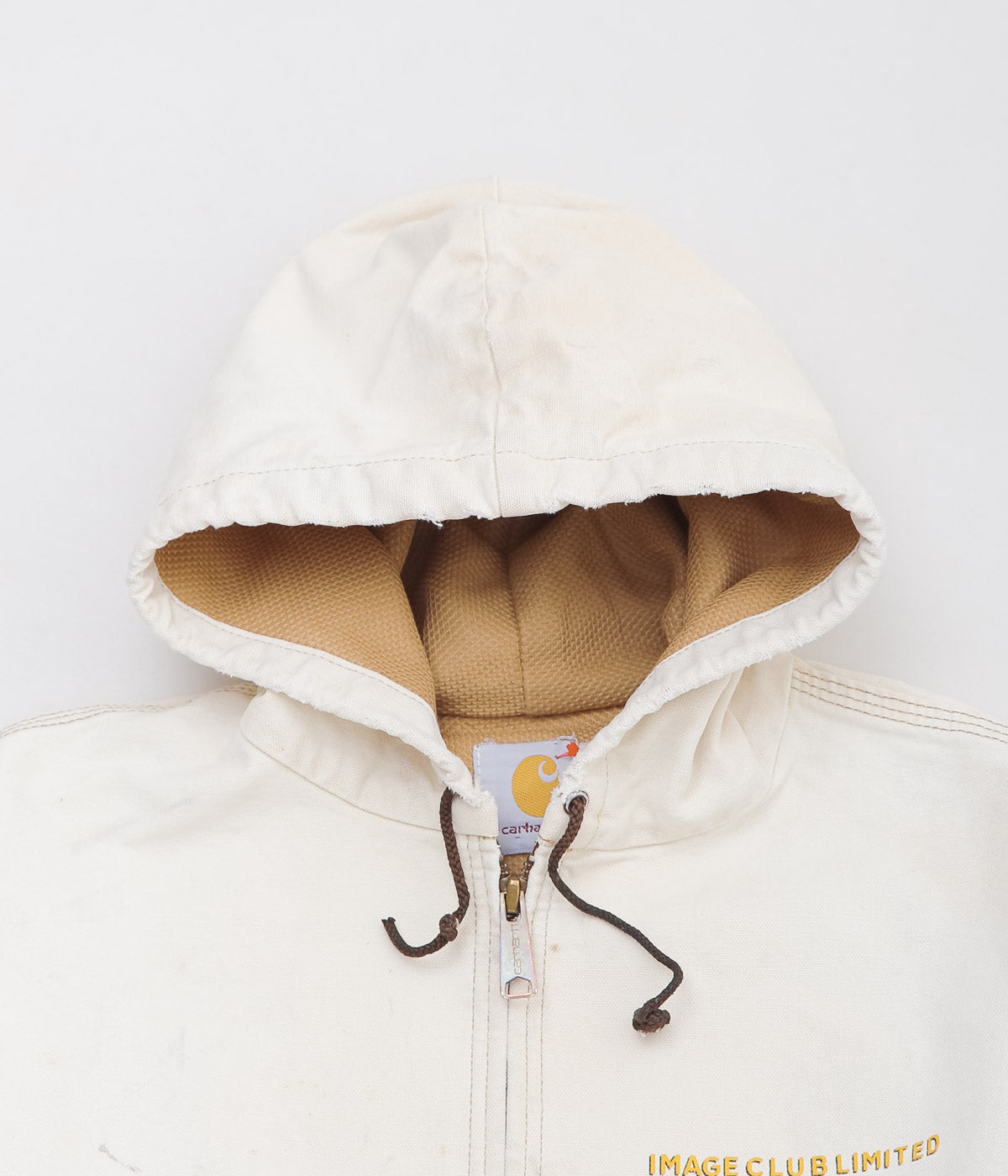 IMAGE CLUB LIMITED"CARHARTT ACTIVE JACKET DUCK FULLZIP HOODIE"(NATURAL)