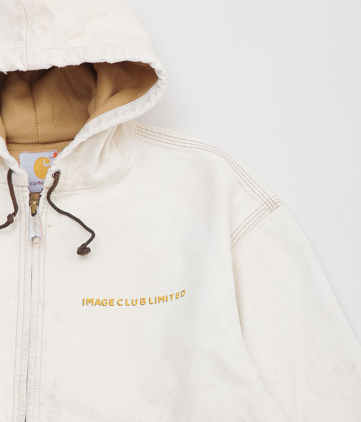 IMAGE CLUB LIMITED"CARHARTT ACTIVE JACKET DUCK FULLZIP HOODIE"(NATURAL)